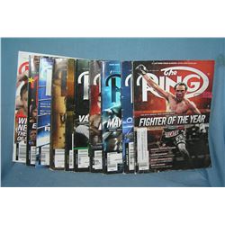 Group of vintage boxing magazines