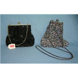 Pair of beaded purses