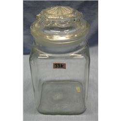 Vintage all glass country store style candy jar