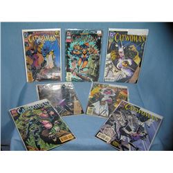 Collection of vintage Cat Woman comic books