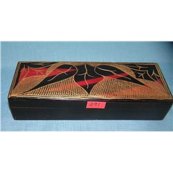 Great hand carved jewelry/trinket box