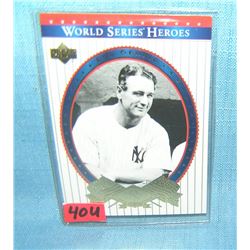 Lou Gherig retro style baseball card