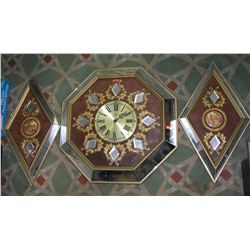 Empire 3 piece Mid Century modern wall clock