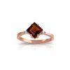 Image 1 : Genuine 1.77 ctw Garnet & Diamond Ring 14KT Rose Gold - REF-28N8R