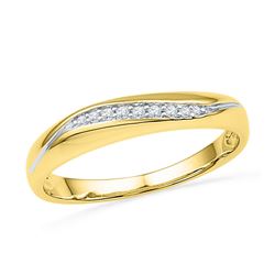 Diamond Band Ring 1/20 Cttw 10kt Yellow Gold