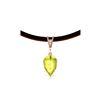 Image 1 : Genuine 9.01 ctw Lemon Quartz & Diamond Necklace 14KT Rose Gold - REF-35Z4N