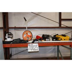 MISC SURVEY EQUIPMENT MEASURING WHEEL, CAMERAS, LEVELING RODS, PLANIMETER Surveying