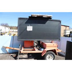 EARLY WARNER SIGN  Arrowboard / Message Board