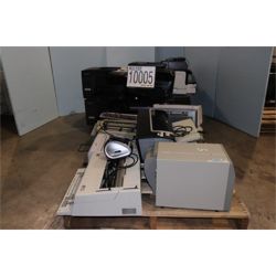 MISC PRINTERS, TYPEWRITERS, DVD PLAYER  (Includes Lot 10006) Office Equipment / Furniture