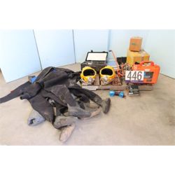 DIVER WET SUITS, DIVING HELMETS, HAND HELD GPS, RANGE FINDER, CAI DISTANCE MEASURING WHEEL, TOTAL ST