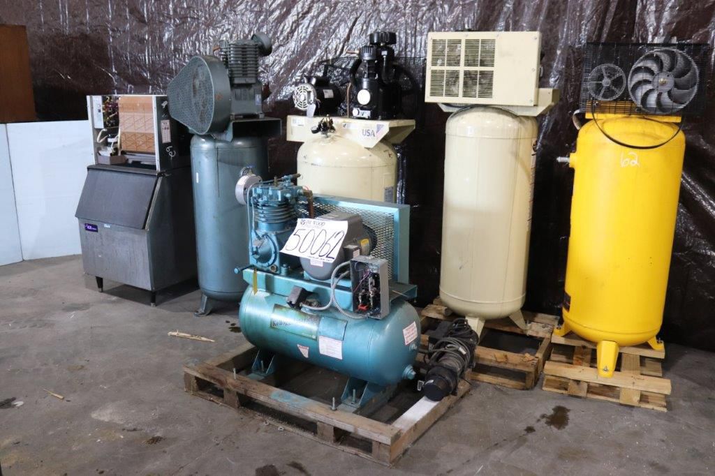 AIR COMPRESSORS, ICE MACHINE Miscellaneous J.M. Wood Auction Company