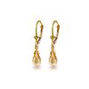 Image 1 : Genuine 2.5 ctw Citrine Earrings 14KT Yellow Gold - REF-20T8A