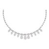 Image 1 : Diamond High-end Cluster Necklace 2.00 Cttw 14kt White Gold