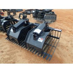 STOUT HD72-3 BUCKET/GRAPPLE Skid Steer Attachment