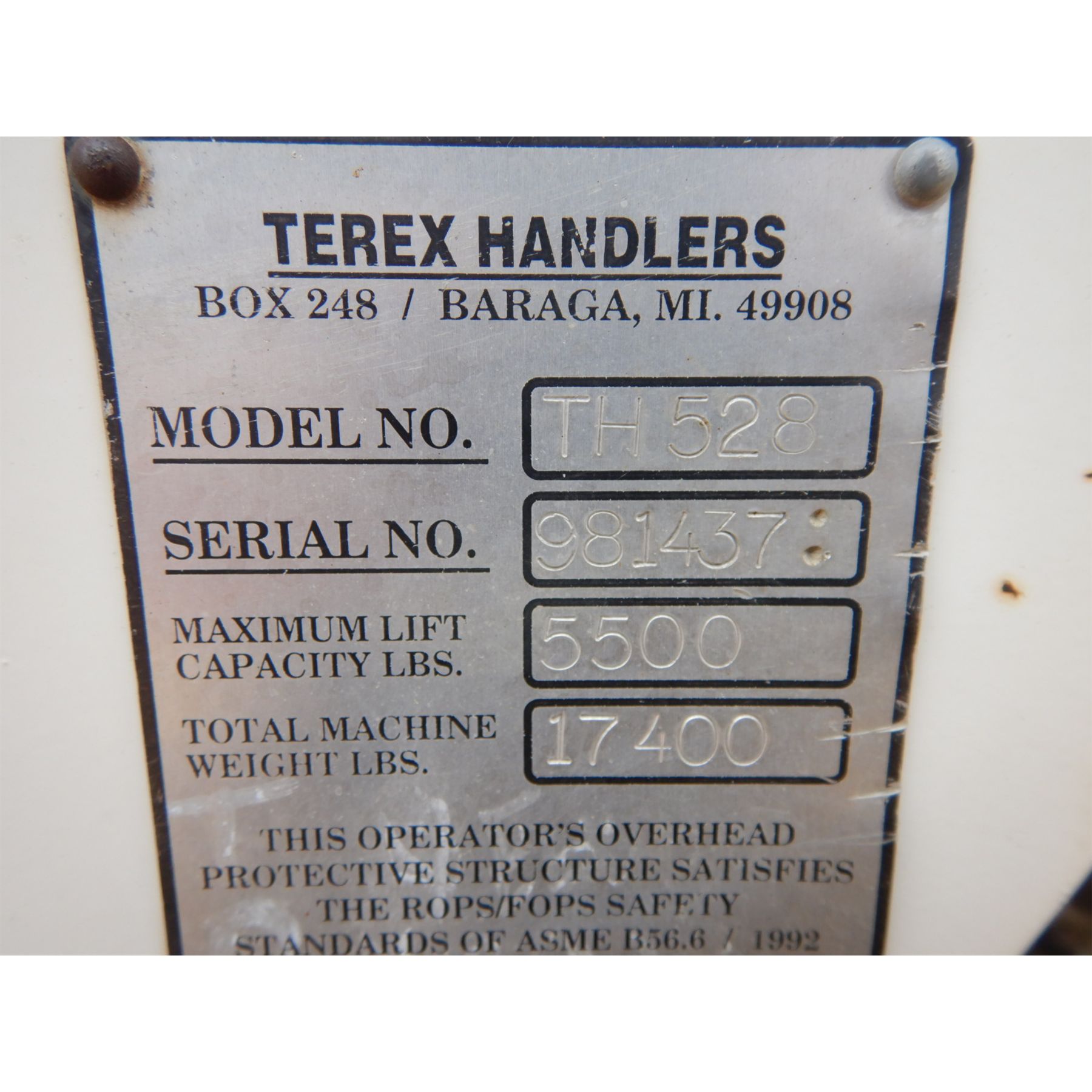 TEREX TH528 Forklift - Telehandler