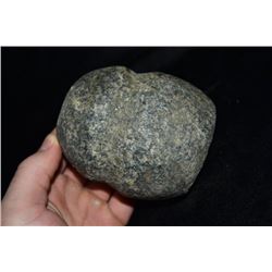 4" Full Grooved Round Hammerstone, St Louis Co,