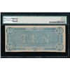Image 2 : 1864 $10 Confederate States of America Note PMG 58