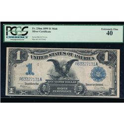 1899 $1 Black Eagle Silver Certificate PCGS 40