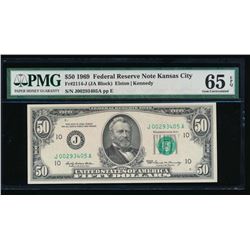 1969 $50 Kansas City Federal Reserve Note PMG 65EPQ