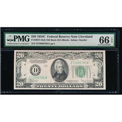 1934C $20 Cleveland Federal Reserve Note PMG 66EPQ