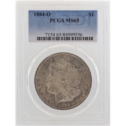 1884-O $1 Morgan Silver Dollar Coin PCGS MS65