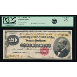 1882 $20 Gold Certificate PCGS 25
