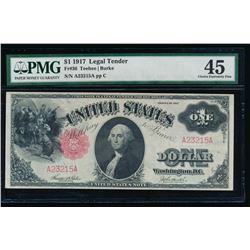 1917 $1 Legal Tender Note PMG 45