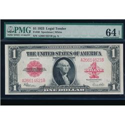 1923 $1 Legal Tender Note PMG 64EPQ