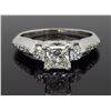 Image 4 : 14KT White Gold 0.94ctw Diamond Ring