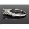 Image 5 : 14KT White Gold 0.94ctw Diamond Ring