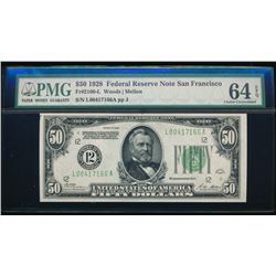 1928 $50 San Francisco Federal Reserve Note PMG 64EPQ