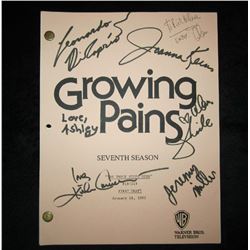 LEONARDO DICAPRIO AUTOGRAPHED ORIGINAL GROWING PAINS SCRIPT WITH 6 AUTOGRAPHS