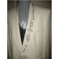 WORLD FAMOUS ARTIST LEROY NEIMAN HAND SIGNED DINNER JACKET IN EXCELLENT CONDITION