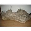 Image 1 : VERY LARGE QUARTZ CRYSTAL GEODE IN NATURAL SHAPE OF BEACH, SAND AND MOUNTAINS IN EXCELLENT CONDITION