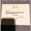 Image 1 : PRESIDENT GEORGE H. W. BUSH SIGNED NOTE CARD TO FAMOUS HOLLYWOOD LOS ANGELES FASHION DESIGNER