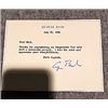 Image 3 : PRESIDENT GEORGE H. W. BUSH SIGNED NOTE CARD TO FAMOUS HOLLYWOOD LOS ANGELES FASHION DESIGNER