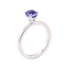 Image 4 : 1.11 ctw Blue Sapphire Solitaire Ring - 14KT White Gold