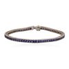 18KT White Gold 4.0 ctw Sapphire Bracelet