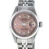 Rolex Ladies Stainless Steel Salmon Dial 26MM Datejust Wristwatch