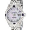 Image 1 : Rolex Ladies Stainless Steel Pink MOP Diamond & Sapphire 26MM Datejust Wristwatc