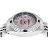 Image 4 : Rolex Ladies Stainless Steel Pink MOP Diamond & Sapphire 26MM Datejust Wristwatc