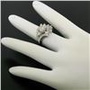 Image 3 : Platinum 2.31 ctw GIA Round Marquise Baguette Diamond Cocktail Ring