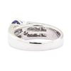 Image 3 : 1.86 ctw Sapphire And Diamond Ring - 14KT White Gold