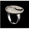 Image 4 : 14KT White Gold 1.57 ctw Diamond Ring