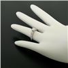Image 7 : 14k White Gold 1.10 ctw Princess Diamond 3 Stone Engagement Ring w/ Round Accent