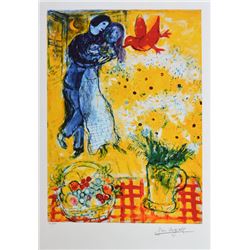 Marc Chagall Lovers with Daisies