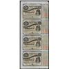 Image 1 : Uncut Sheet of (4) State of Louisiana Baby Bond Obsolete Notes