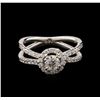 1.05 ctw Diamond Ring - 14KT White Gold