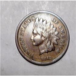 1872 INDIAN CENT VF-35