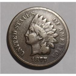 1877 INDIAN CENT VG/FINE